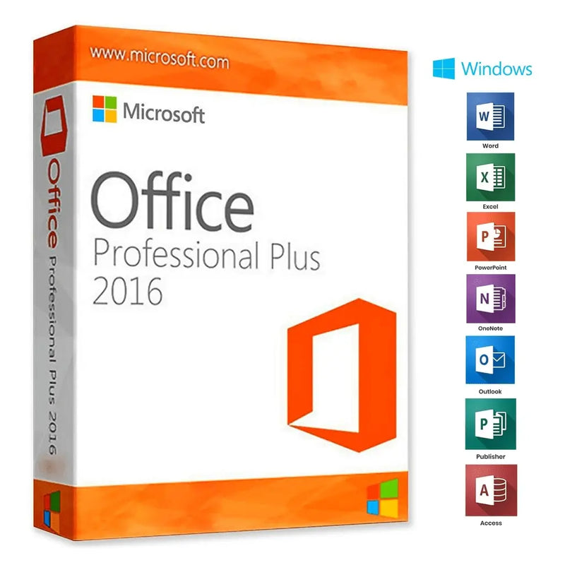 Microsoft Office 2016 Professional Plus - 32 / 64 Bits - ESD