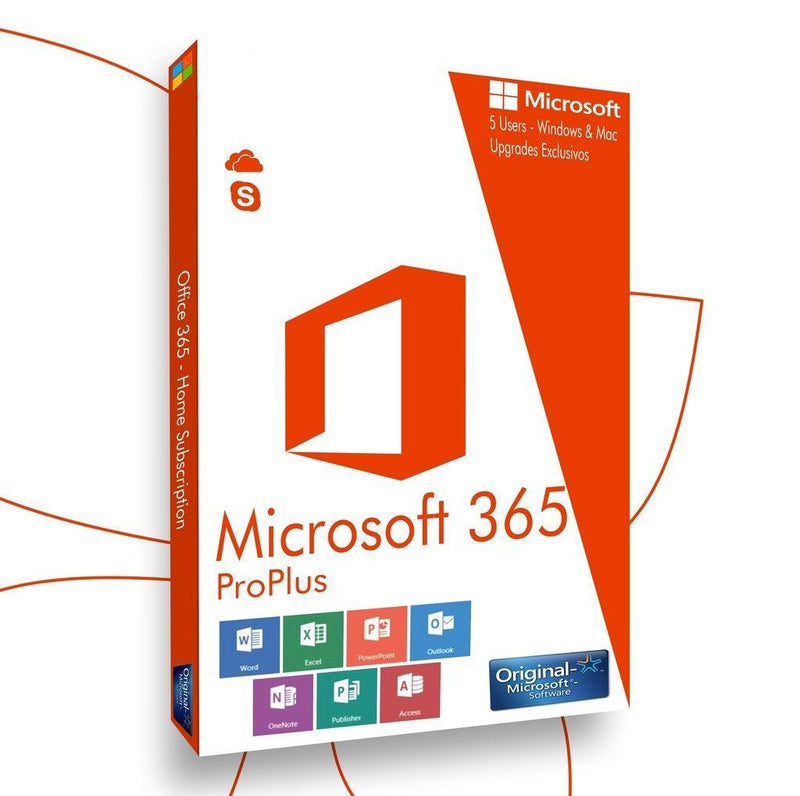 Microsoft Office 365 Vitalício – 5 Licenças (Pc, Mac, Android Ou Ios) + 1 Tb One Drive - Up Software - Revenda Oficial de Softwares